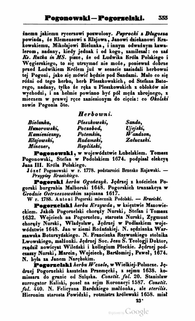 Źródło dotyczące Jędrzej Pogorzelski SJ